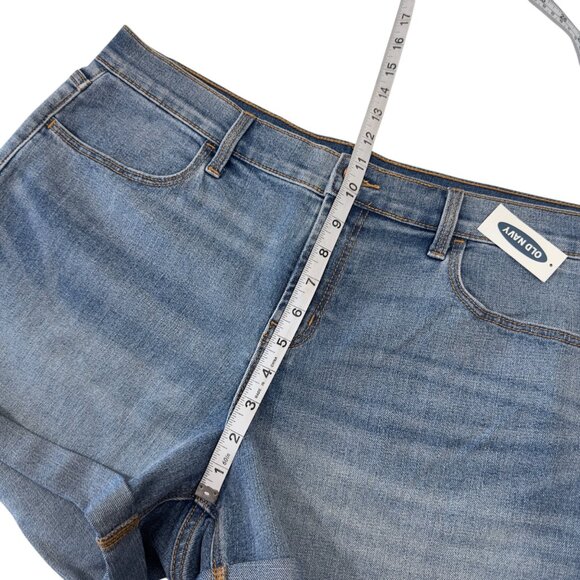 Old Navy Womens Blue Denim Jean Shorts Size 14 --NEW - Picture 8 of 11